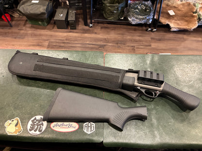Churchill 612 Torso Pump Action Shotgun – 12 Gauge – 15″ Barrel – Black Synthetic – Includes Pistol Grip, Full Stock & Carry Case