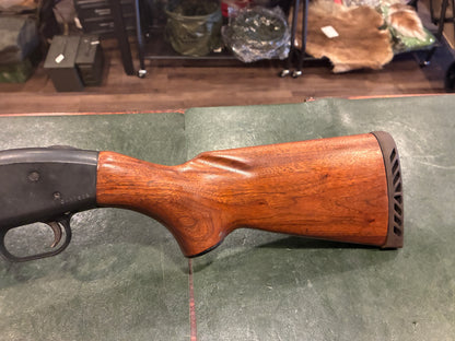 Lakefield Mossberg 500AB Pump Shotgun – Made in Canada – 12 Gauge – Walnut Stock – Short 13" Length of Pull