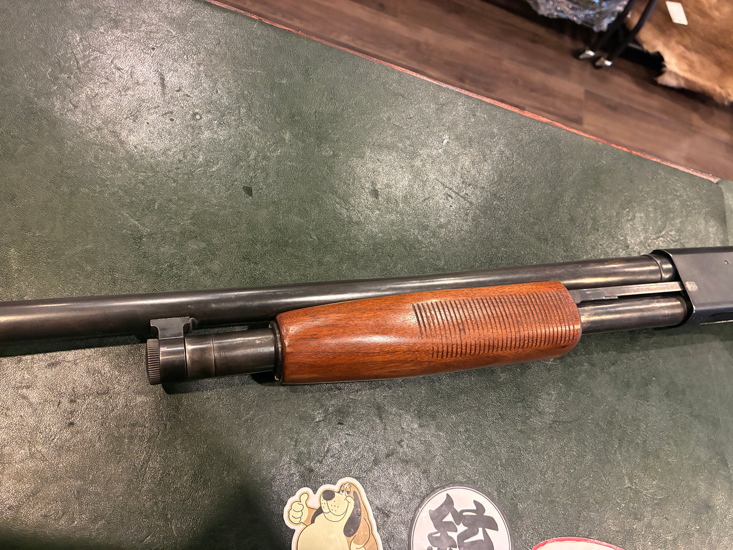 Lakefield Mossberg 500AB Pump Shotgun – Made in Canada – 12 Gauge – Walnut Stock – Short 13" Length of Pull