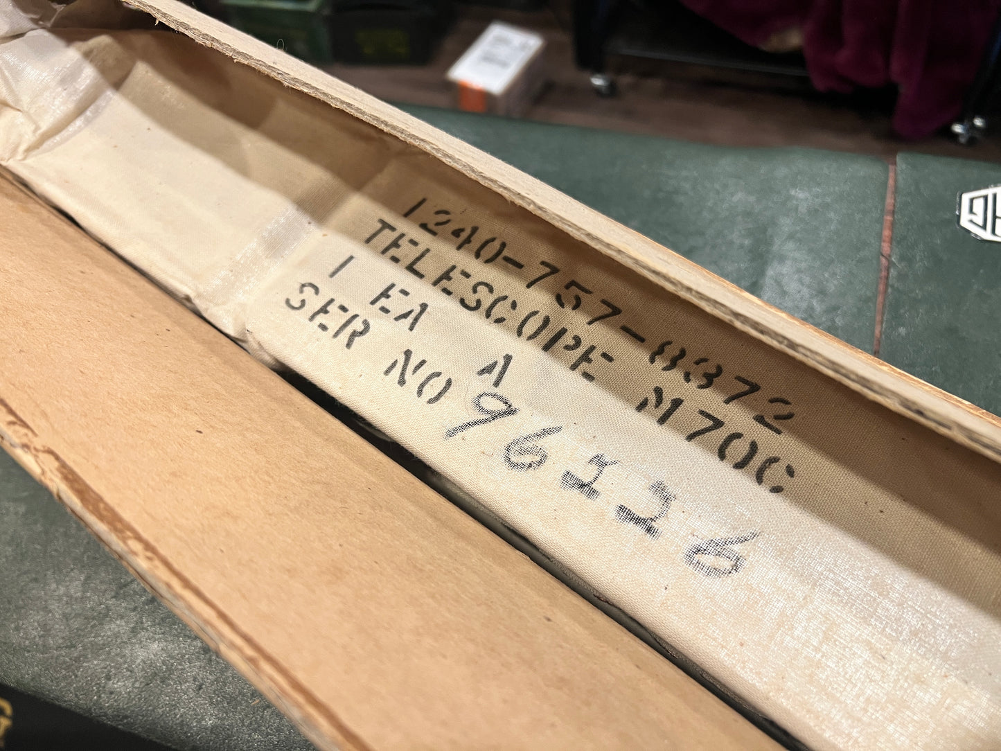 U.S. Military Fire Control Telescope M70C with Original Transport Crate – Cold War Armor Optics