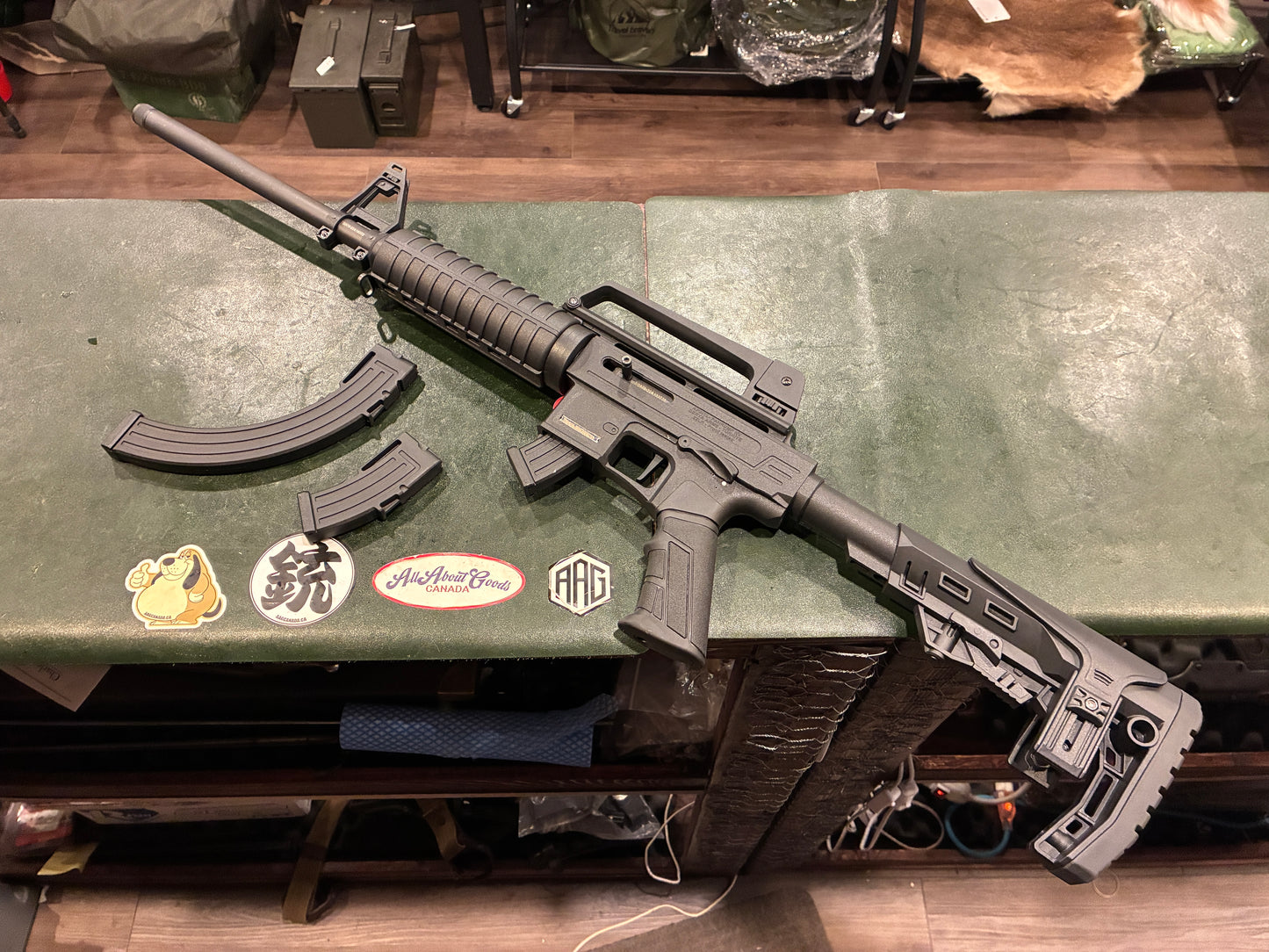 Rock Island Armory TM22 M16 Style .22 LR Semi-Auto Rifle – 2×10-Round & 1×25-Round Magazines