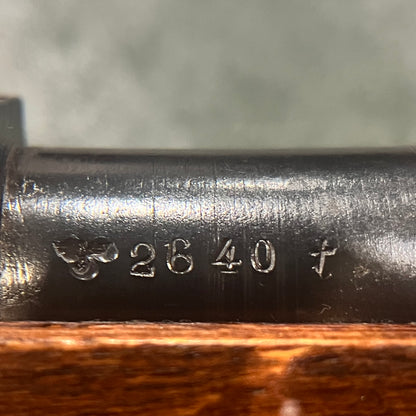 Fusil allemand K98k de la Seconde Guerre mondiale, Gustloff Werke bcd 1944, exemplaire de fin de guerre conforme