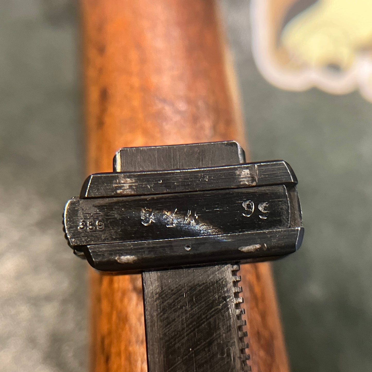 Fusil allemand K98k de la Seconde Guerre mondiale, Gustloff Werke bcd 1944, exemplaire de fin de guerre conforme