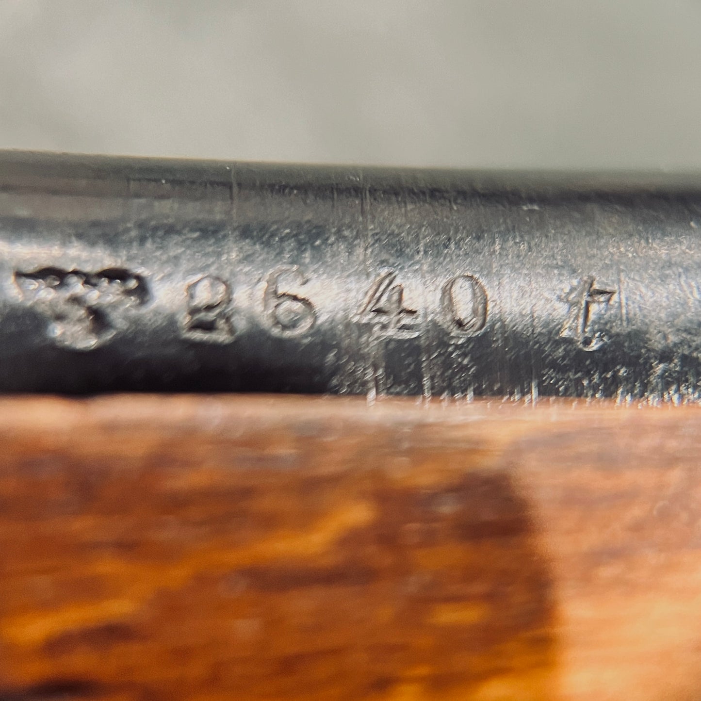 Fusil allemand K98k de la Seconde Guerre mondiale, Gustloff Werke bcd 1944, exemplaire de fin de guerre conforme