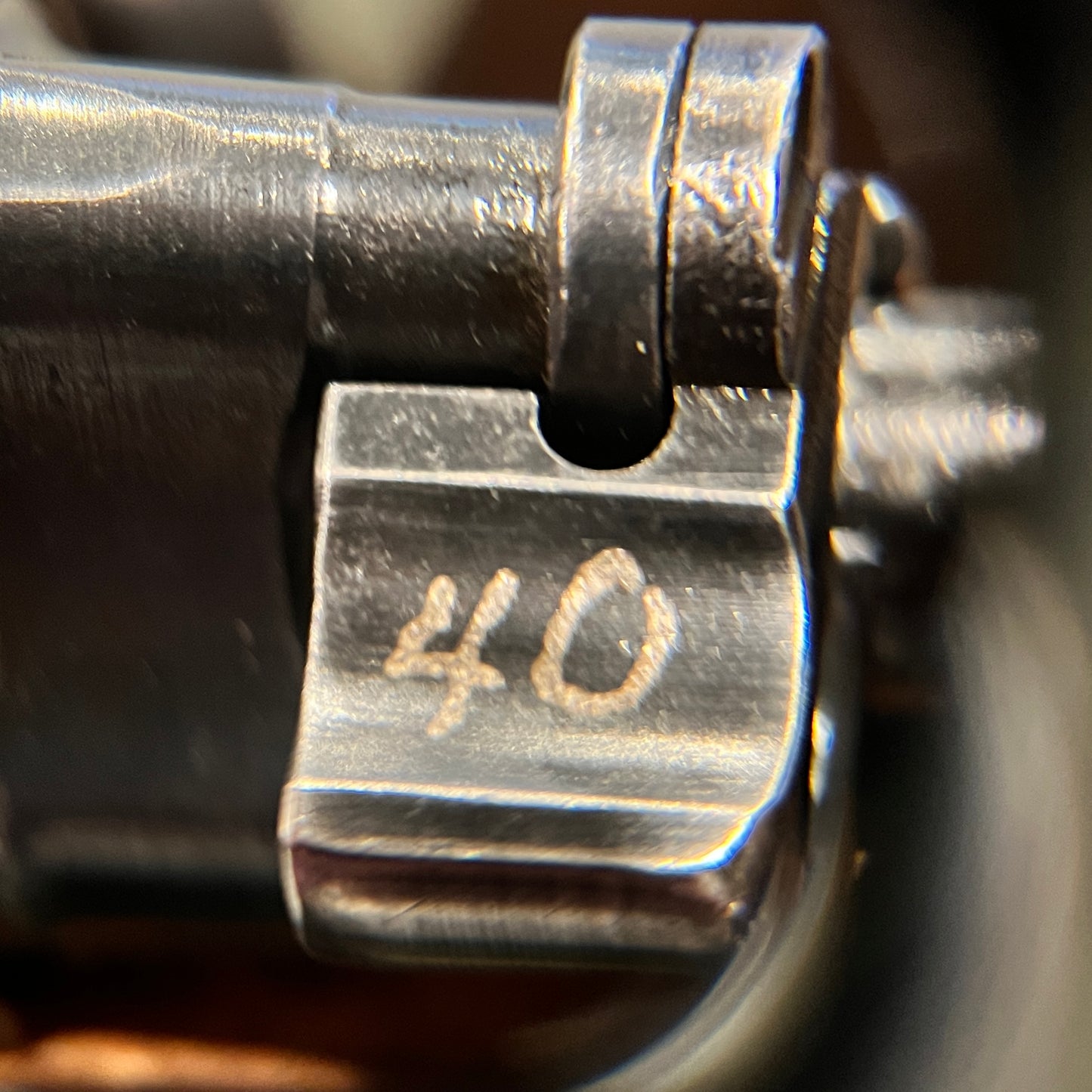 Fusil allemand K98k de la Seconde Guerre mondiale, Gustloff Werke bcd 1944, exemplaire de fin de guerre conforme