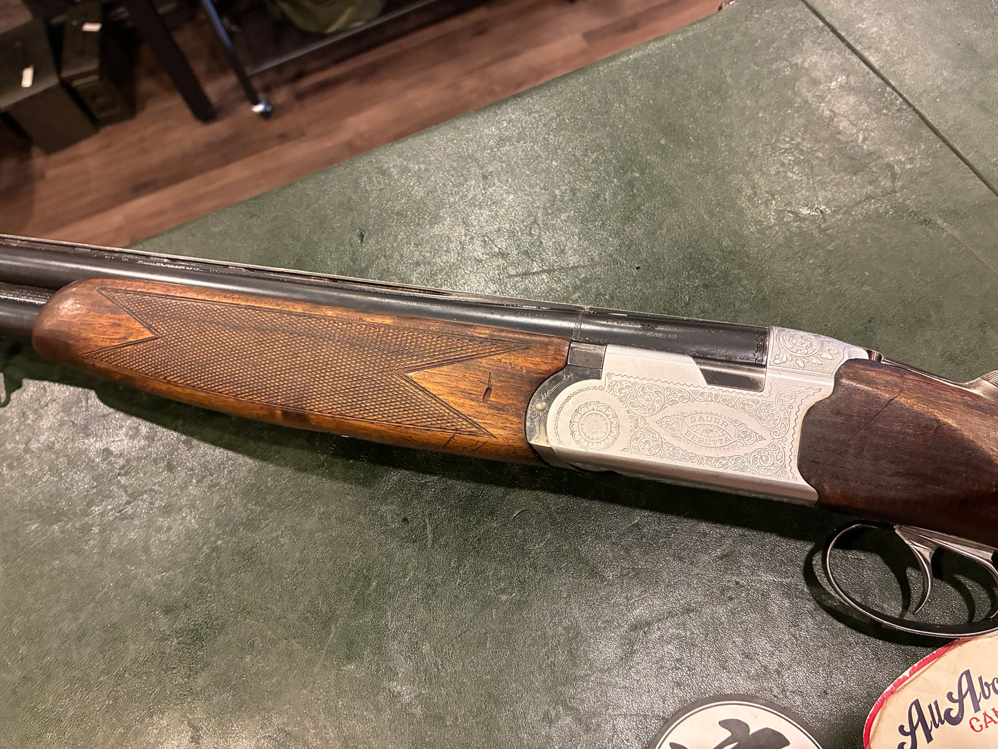 Sauer-Beretta S56E Side-by-Side Shotgun – 12 Gauge – Automatic ejectors - Fixed Full/Modified Chokes – Italian Made
