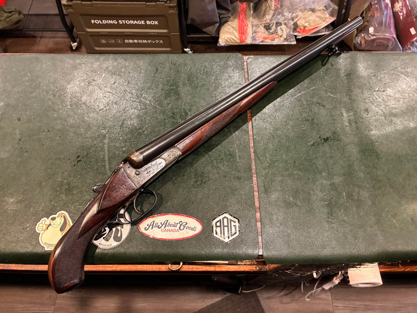 J.P. Sauer & Sohn Suhl Side-by-Side Shotgun – 12 Gauge – 1956 – Engraved – Double Trigger