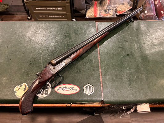 J.P. Sauer & Sohn Suhl Side-by-Side Shotgun – 12 Gauge – 1956 – Engraved – Double Trigger