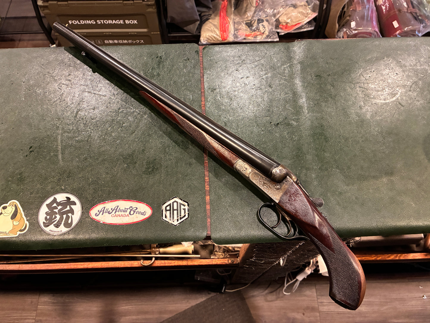 J.P. Sauer & Sohn Suhl Side-by-Side Shotgun – 12 Gauge – 1956 – Engraved – Double Trigger