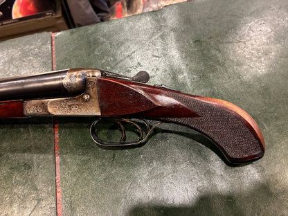J.P. Sauer & Sohn Suhl Side-by-Side Shotgun – 12 Gauge – 1956 – Engraved – Double Trigger