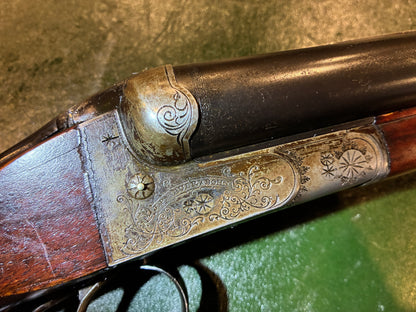 J.P. Sauer & Sohn Suhl Side-by-Side Shotgun – 12 Gauge – 1956 – Engraved – Double Trigger