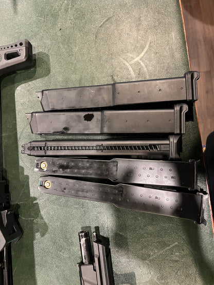 G&G GTP9 Airsoft Pistol Set with SMC-9 Carbine Kit & 5 Mags – Complete Tactical Bundle