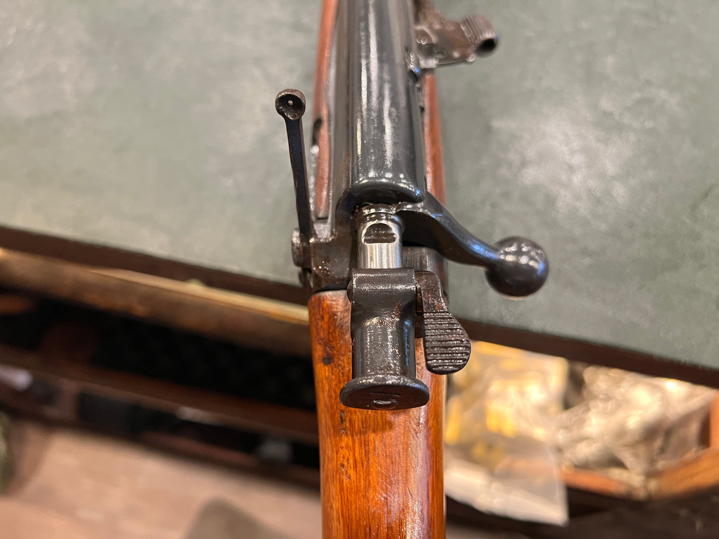 Fusil britannique Long Lee-Enfield No.I Mk.I* (1901) avec hausse de volée complète, configuration originale non-CLLE, époque de la guerre des Boers, calibre .303 British