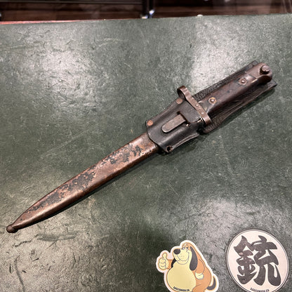 WWI Austro-Hungarian Mannlicher M1895 (M95) Bayonet with Scabbard and Leather Frog