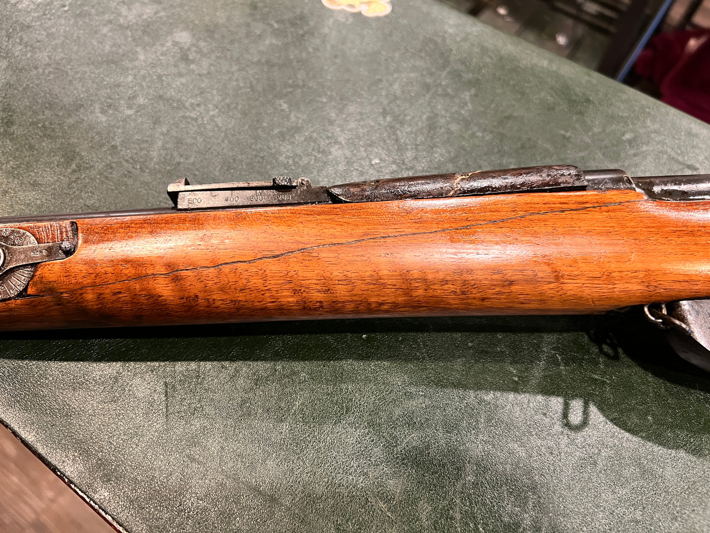 Fusil britannique Long Lee-Enfield No.I Mk.I* (1901) avec hausse de volée complète, configuration originale non-CLLE, époque de la guerre des Boers, calibre .303 British