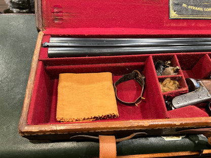 William Evans From Purdey 12 Ga. SxS Boxlock Shotgun Engraved Side by Side, 63 Pall Mall, London