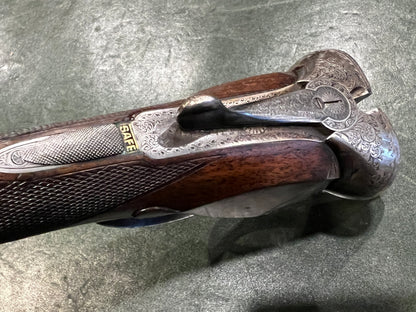 William Evans From Purdey 12 Ga. SxS Boxlock Shotgun Engraved Side by Side, 63 Pall Mall, London