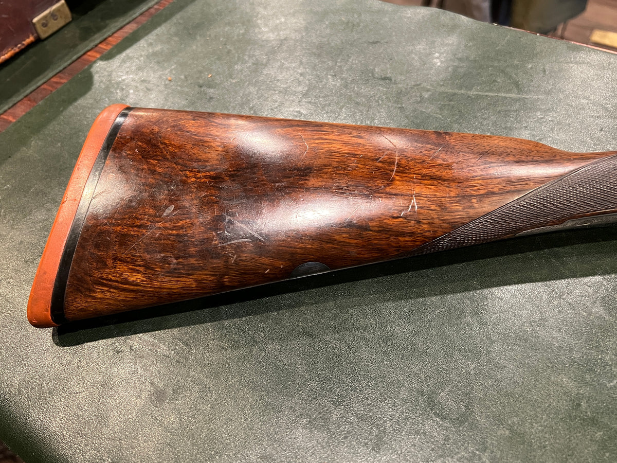 William Evans From Purdey 12 Ga. SxS Boxlock Shotgun Engraved Side by Side, 63 Pall Mall, London