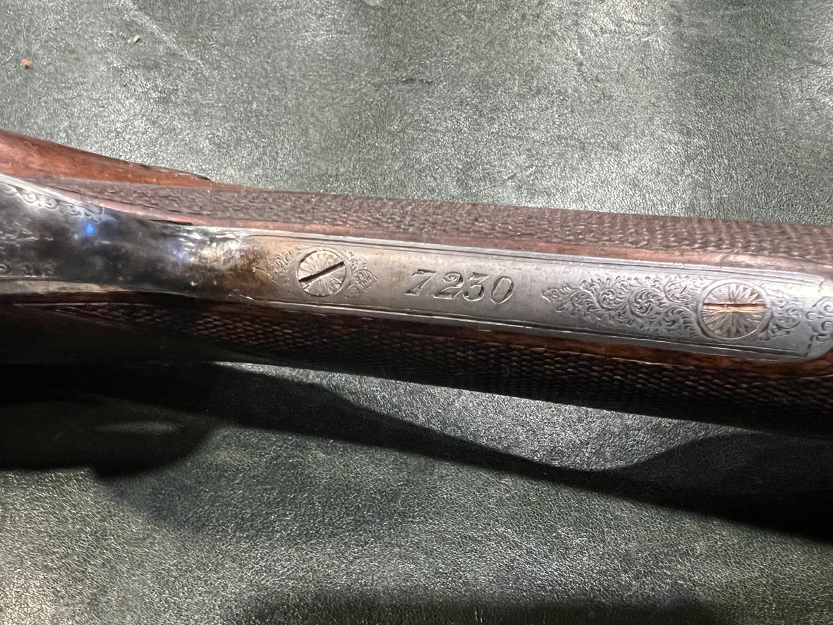 William Evans From Purdey 12 Ga. SxS Boxlock Shotgun Engraved Side by Side, 63 Pall Mall, London