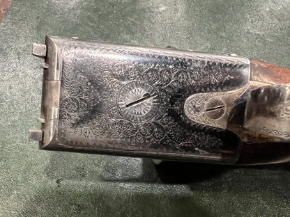 William Evans From Purdey 12 Ga. SxS Boxlock Shotgun Engraved Side by Side, 63 Pall Mall, London