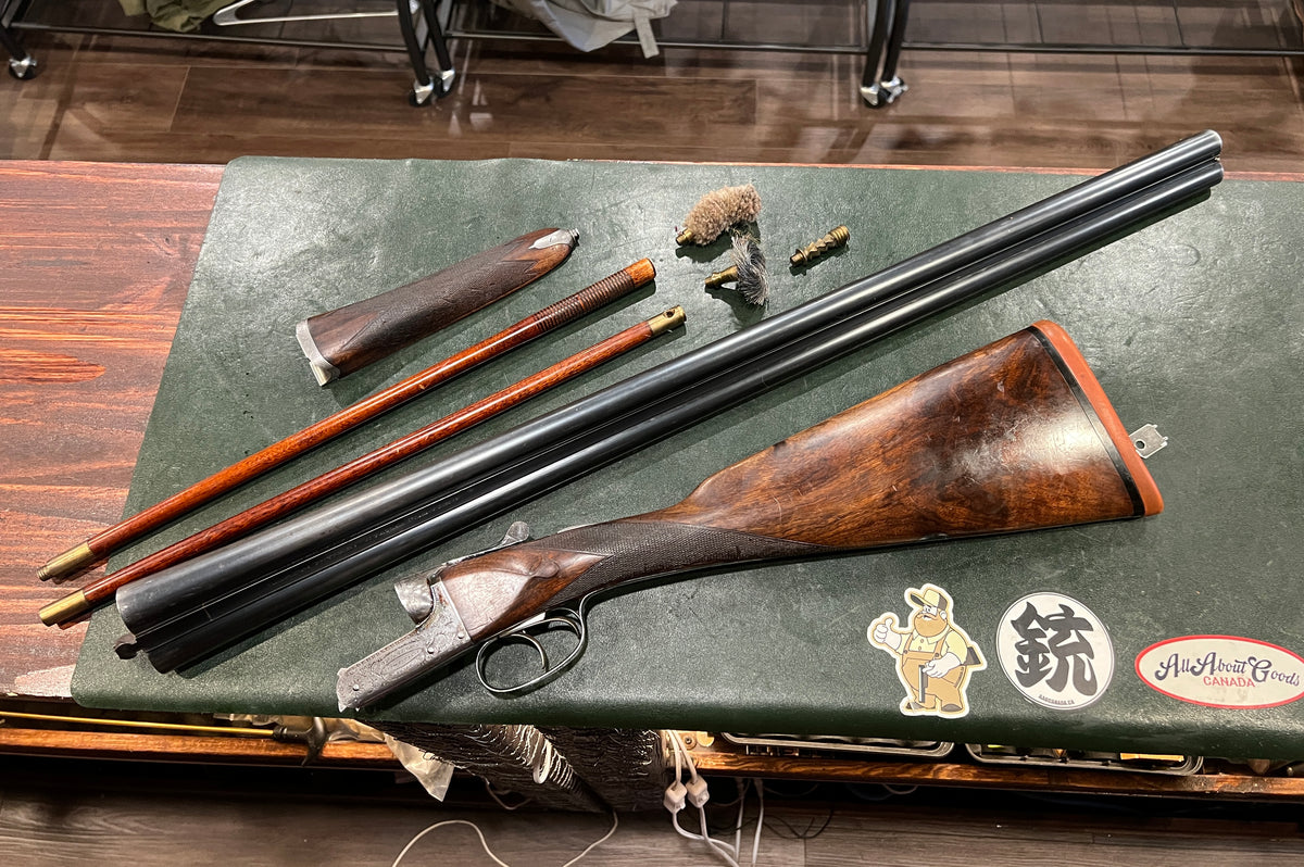 William Evans From Purdey 12 Ga. SxS Boxlock Shotgun Engraved Side by Side, 63 Pall Mall, London