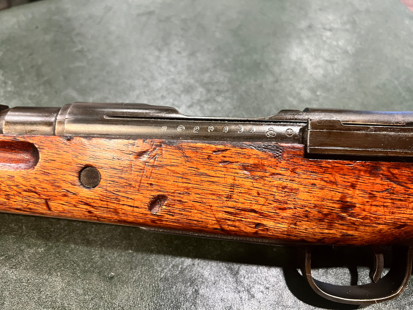 Mire anti-aérienne japonaise Arisaka Type 99 de la Seconde Guerre mondiale – Finition d'origine – Tige de nettoyage – 7,7 × 58