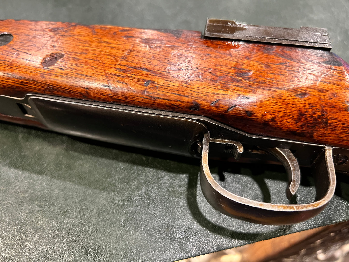 Mire anti-aérienne japonaise Arisaka Type 99 de la Seconde Guerre mondiale – Finition d'origine – Tige de nettoyage – 7,7 × 58