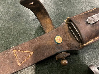 Yugoslavian M48 Mauser Bayonet – Matching Numbers – With Scabbard & Leather Frog