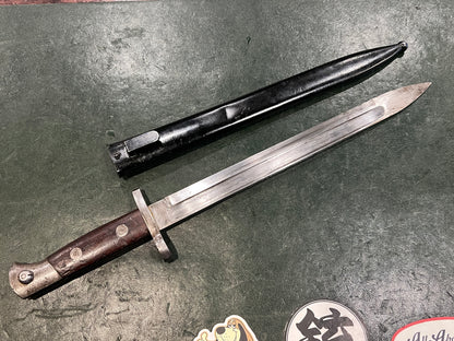 WWI German Ersatz Bayonet for Turkish Mauser M88/M93 – Fits Gewehr 1888 – With Scabbard