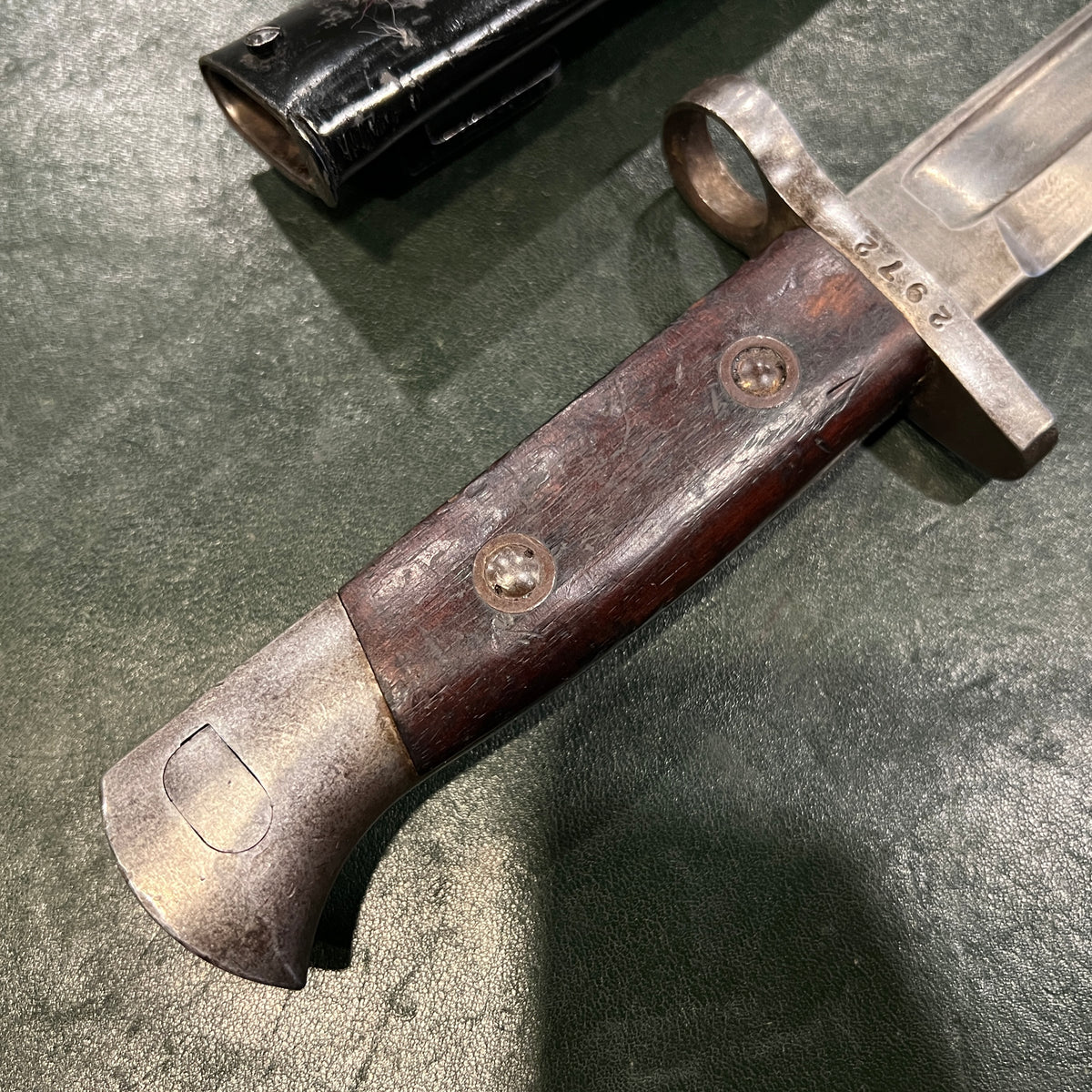 WWI German Ersatz Bayonet for Turkish Mauser M88/M93 – Fits Gewehr 1888 – With Scabbard