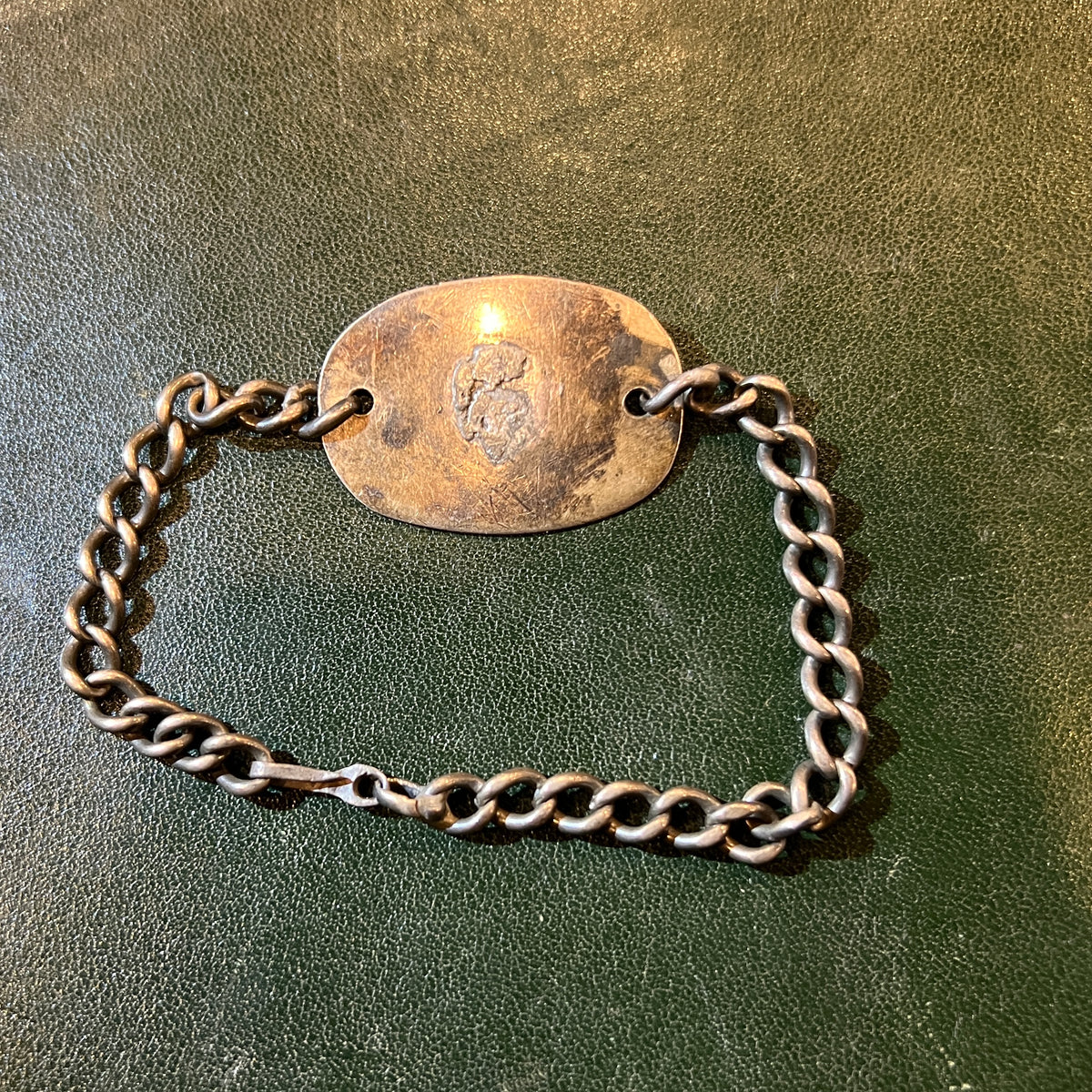 WWII or Earlier Canadian Military Sterling Silver ID Bracelet