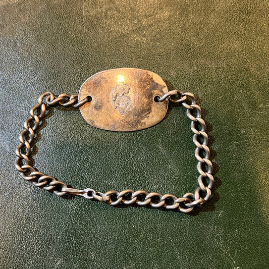 WWII or Earlier Canadian Military Sterling Silver ID Bracelet