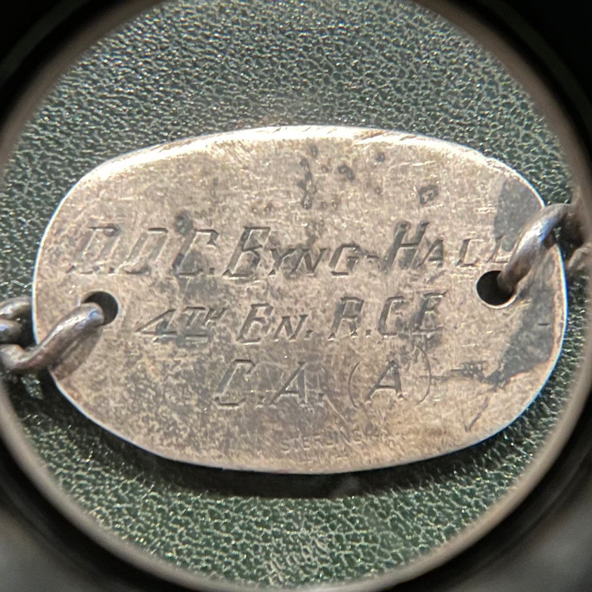WWII or Earlier Canadian Military Sterling Silver ID Bracelet