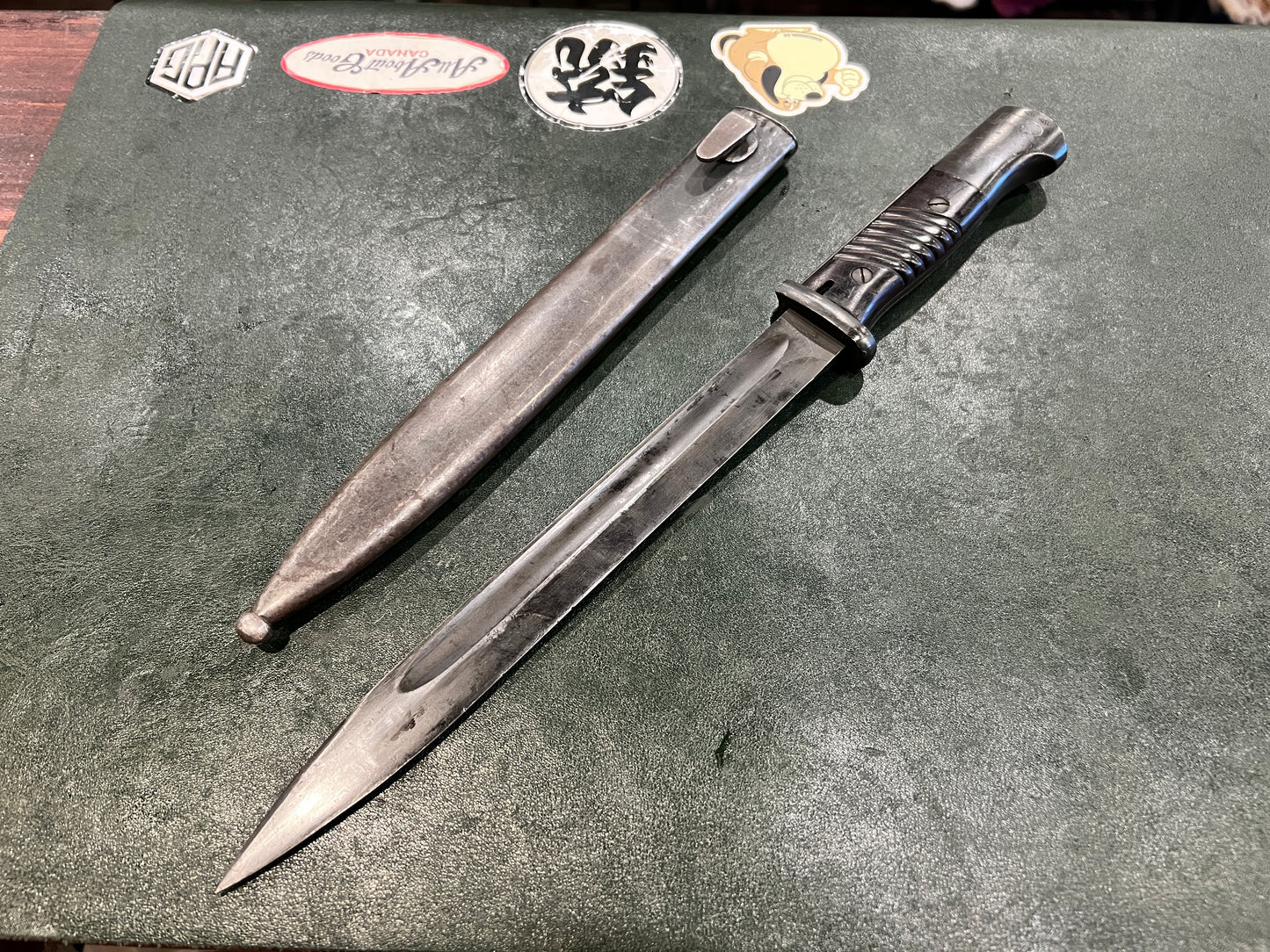 德制K98k刺刀 (S84/98 III) – 1940年 Coppel – WaA253 – 钢制刀鞘
