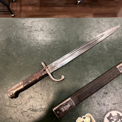 Brazilian Model 1908 Mauser Bayonet with Scabbard