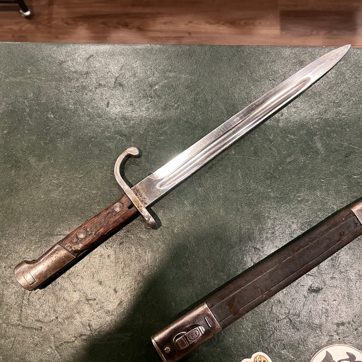 Brazilian Model 1908 Mauser Bayonet with Scabbard