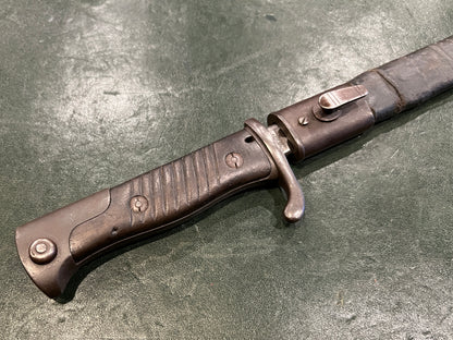 1906 Imperial German S98 Long Bayonet for Gewehr 98 – Pre-WWI – With Leather Scabbard