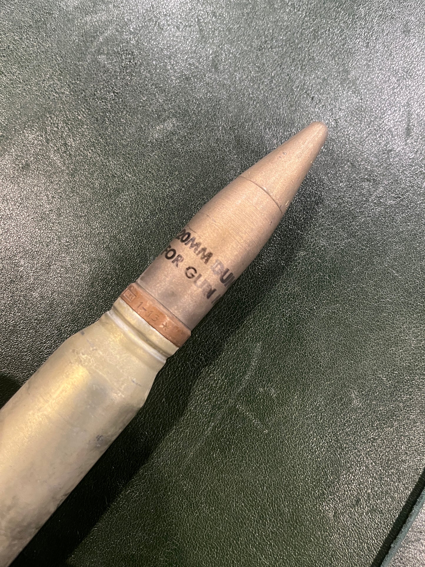 Military 20x110mm VSN Dummy Round – Inert Display