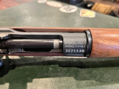 二战史密斯-科罗纳M1903A3斯普林菲尔德30-06步枪，1943年生产机匣，雷明顿1944年7月枪管，膛线明亮，枪托极佳