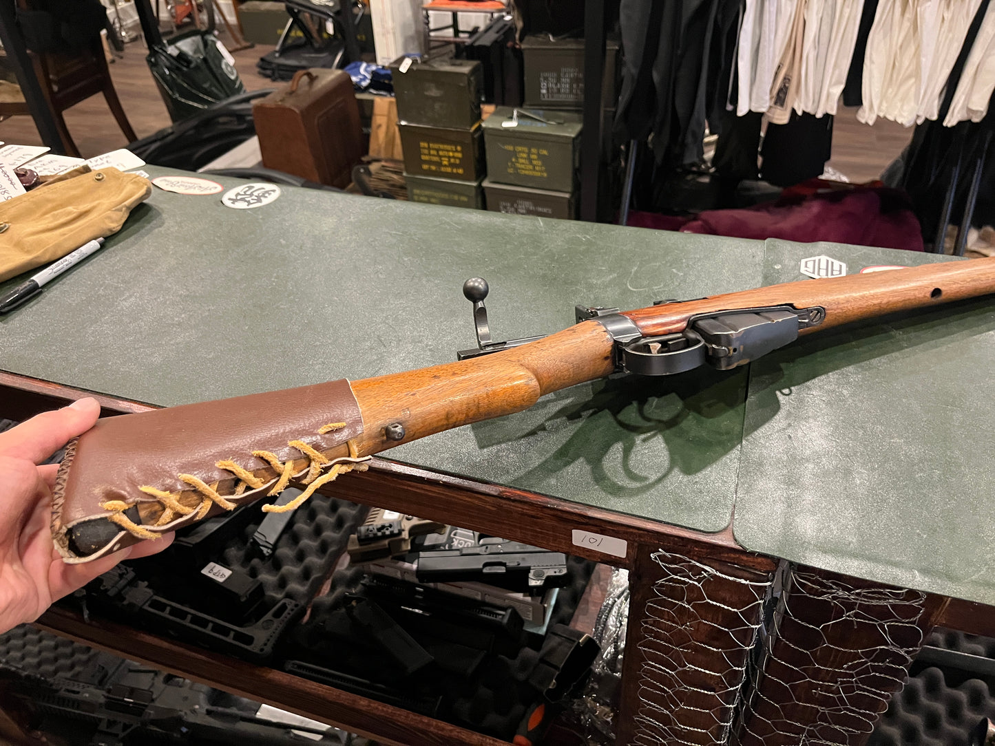 Fusil à verrou sportif Lee-Enfield Long Branch No. 4 Mk I* (.303 britannique) – 1945, culasse assortie, bon alésage