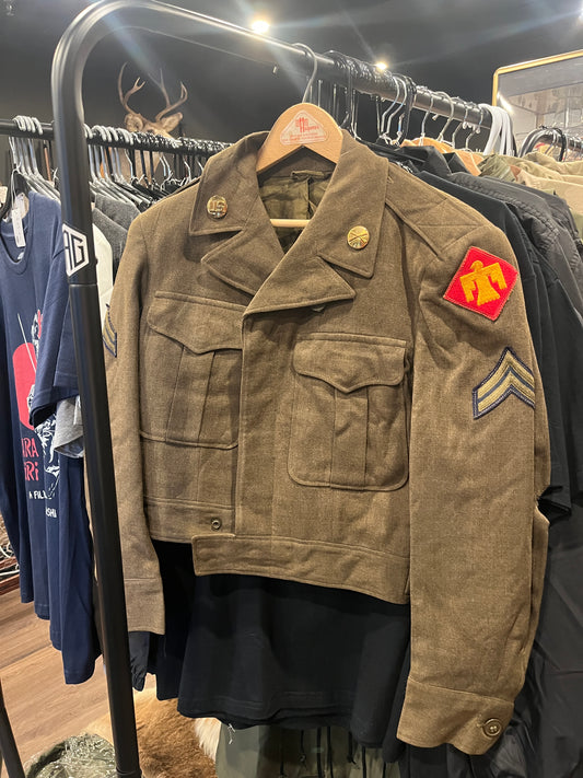 Korean War U.S. 45th Infantry Division Corporal’s M1944 Wool Field “Ike” Jacket – 1946 Dated