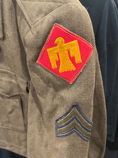 Korean War U.S. 45th Infantry Division Corporal’s M1944 Wool Field “Ike” Jacket – 1946 Dated