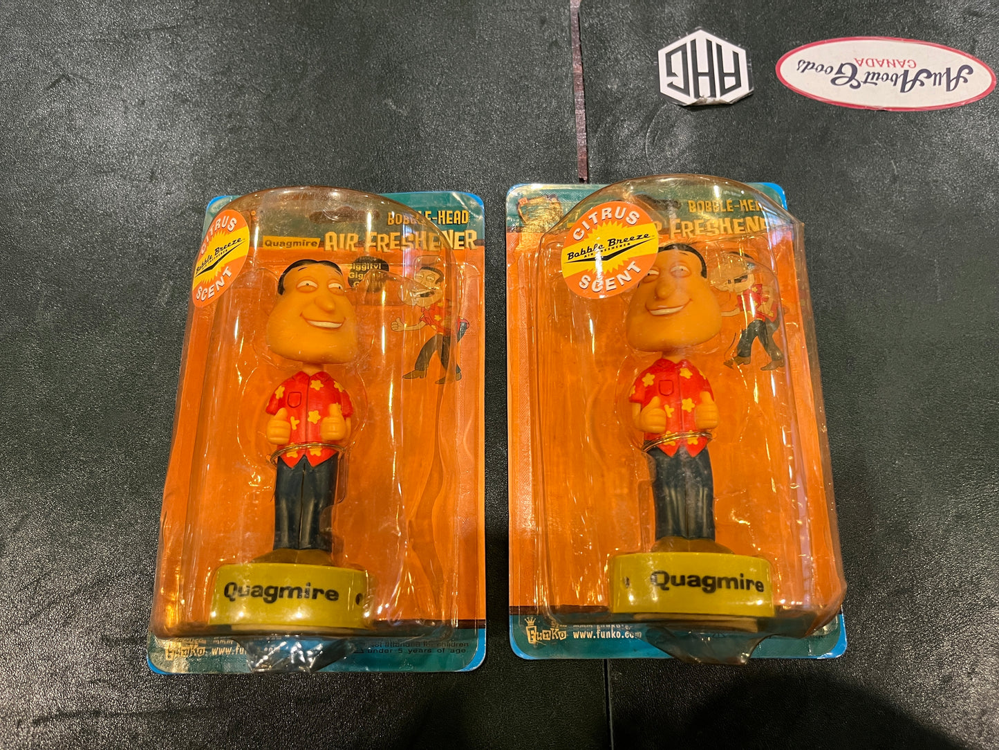 Family Guy Quagmire Bobble Breeze Bobble-Head Air Freshener – Citrus Scent – Funko (2006)