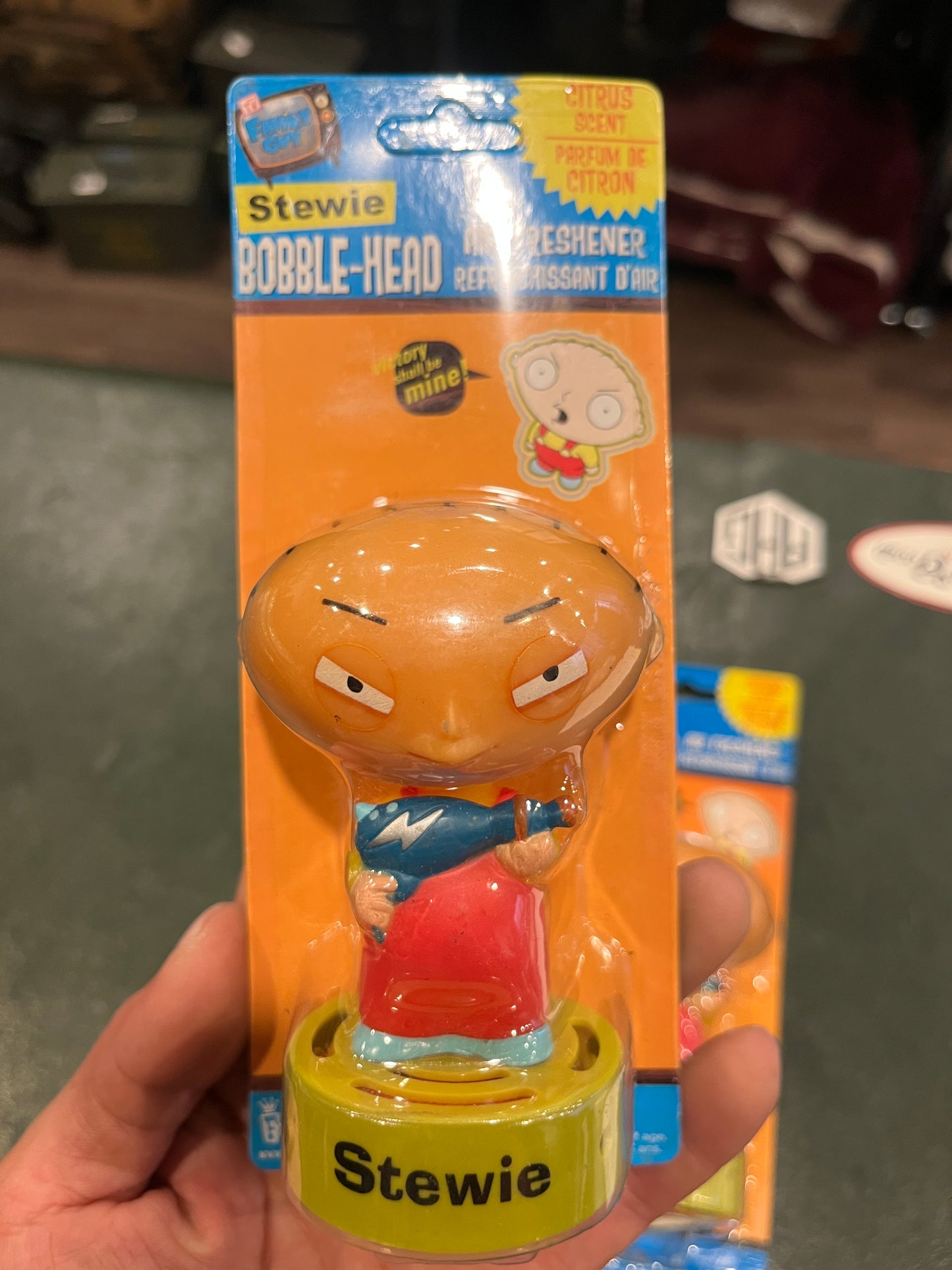 Family Guy Stewie Bobble Breeze Bobble-Head Air Freshener – Citrus Scent – Funko (2006)