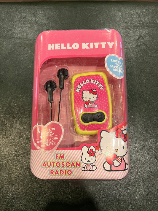 Hello Kitty FM Auto-Scan Radio with Earphones
