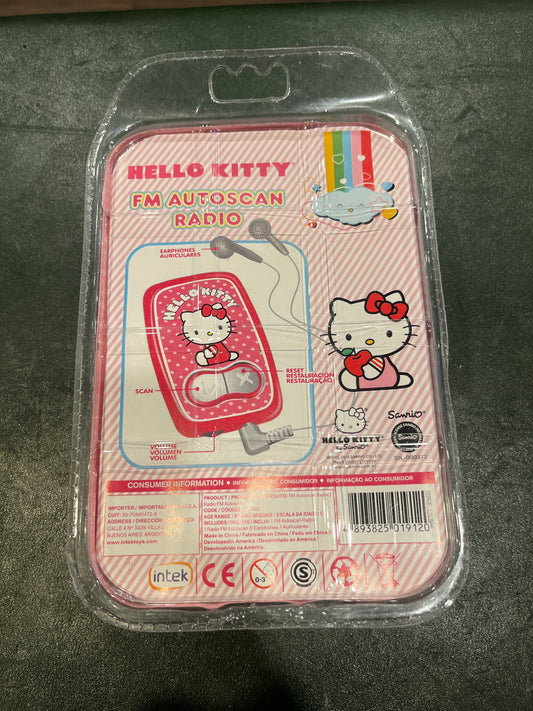Hello Kitty FM Auto-Scan Radio with Earphones
