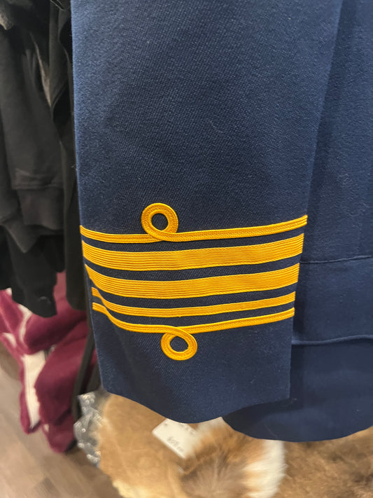 Veste d'uniforme vintage de la fanfare militaire de Staten Island, États-Unis – Grade d'officier supérieur, XXe siècle