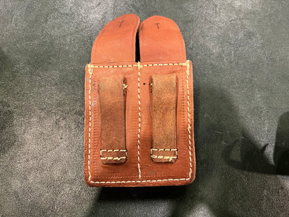 Étui en cuir pour pistolet Tokarev chinois Type 54 avec étui pour chargeur et sangle – Édition militaire datée