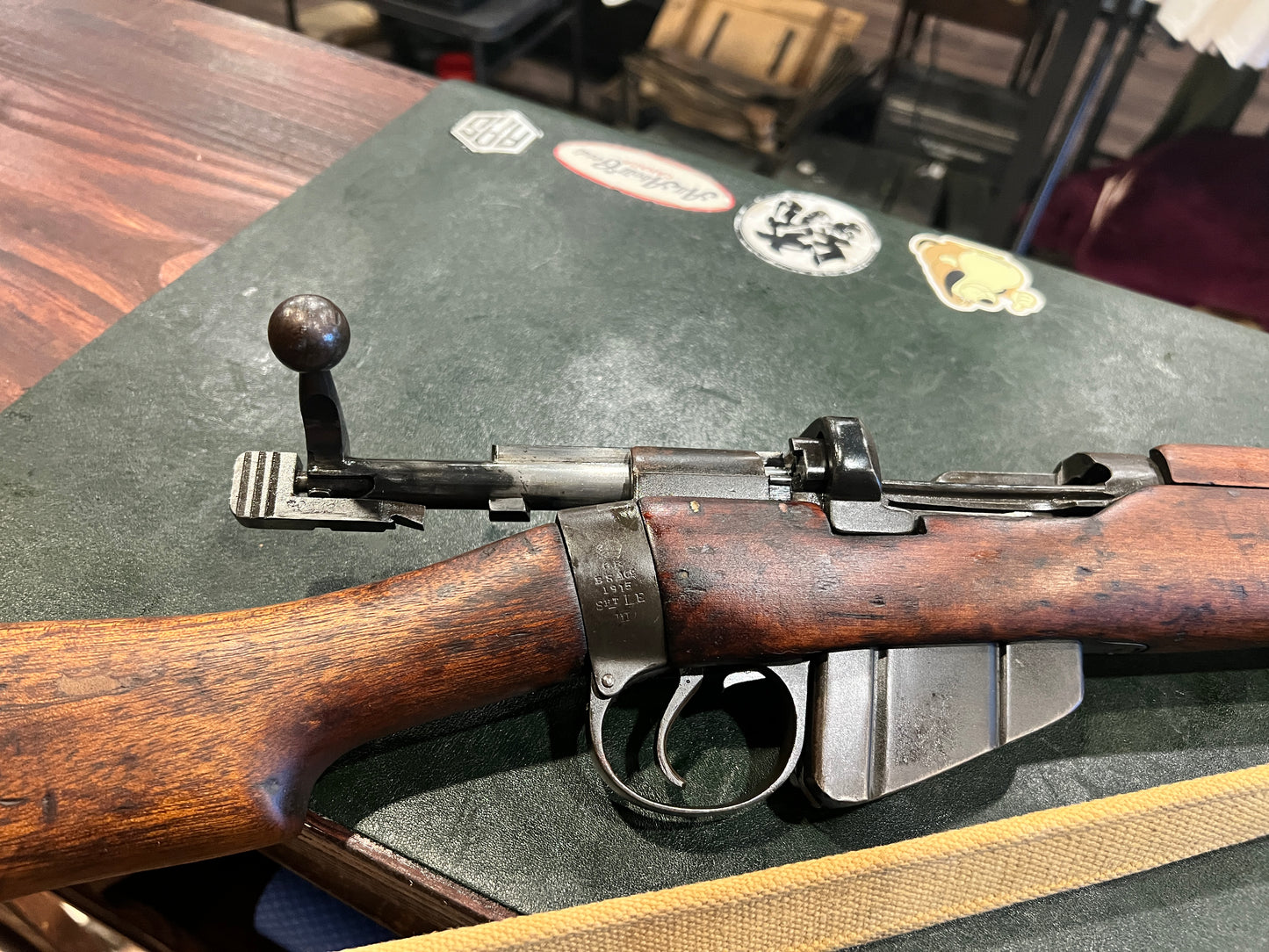 一战英制SMLE Mk III步枪 – 1915年BSA – .303英式口径，原厂编号匹配，原始漆面和优秀膛线