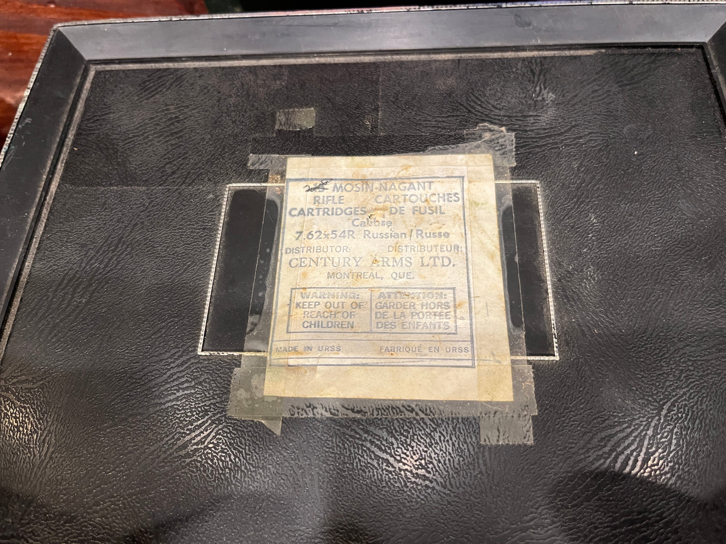 7.62×54R (8mm Mosin-Nagant) Ammo with Stripper Clips & 2 Ammo Pouches — Century Arms / “Made in URSS” --87rds